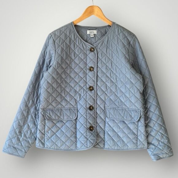 croft & barrow Jackets & Blazers - Croft Barrow Quilted Jacket Women Size M Blue